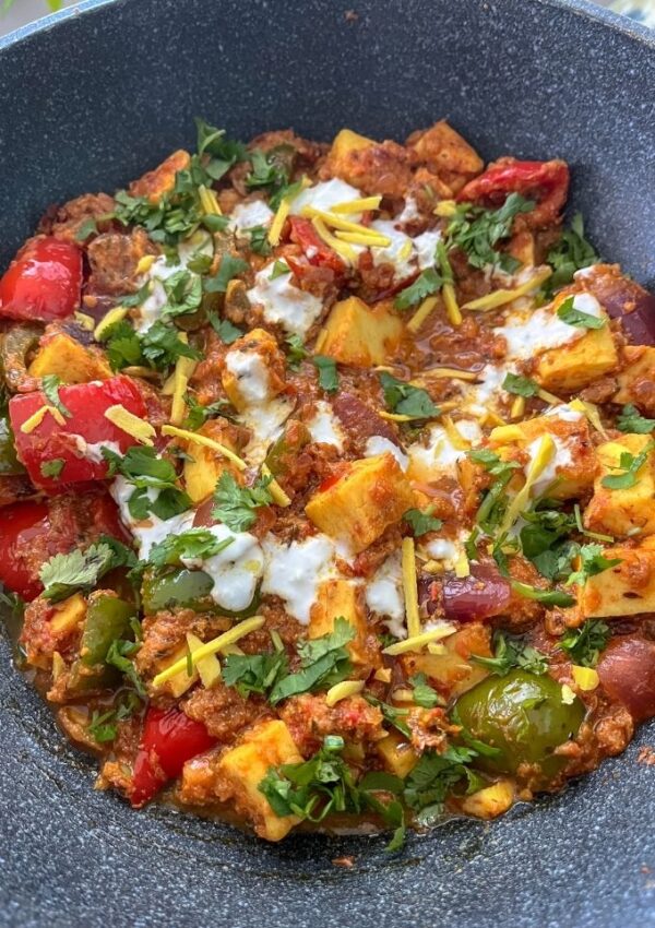 Kadai Paneer prepared