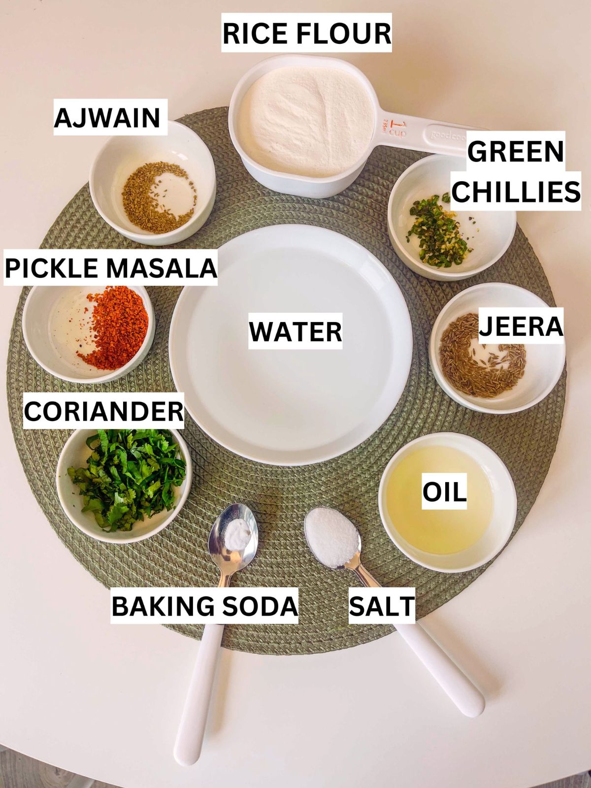 Papdi no lot (khichu) ingredients